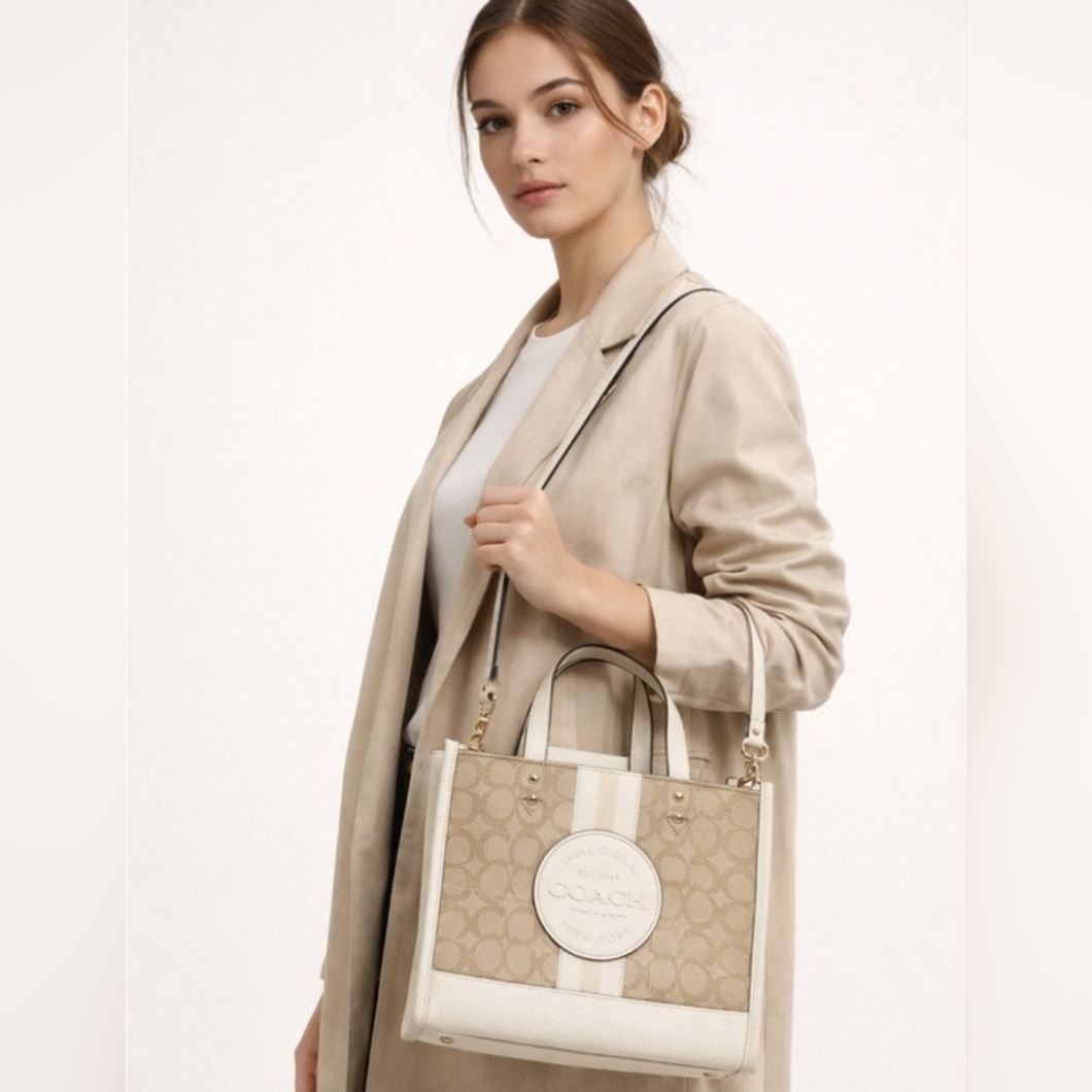 Coach Dempsey Carryall Signature Jacquard Bag